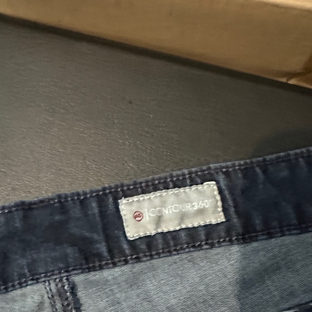 570.  AG Adriano Goldschmied Dark Blue Straight Leg High Rise Jeans size 32 - Picture 3 of 8